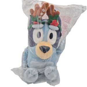 DanDee Bluey 24" Jumbo Holiday Plush with Antlers Christmas Holiday